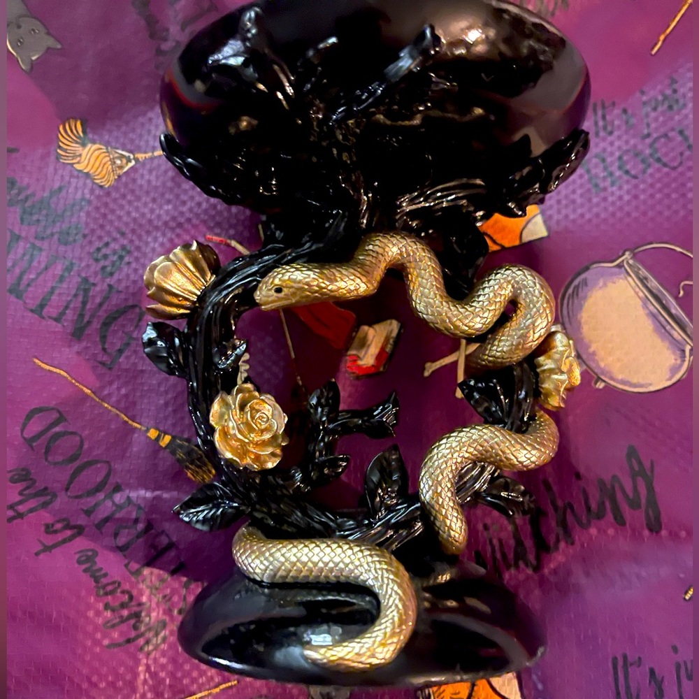 BBW - Halloween Snake & Rose Candleholder